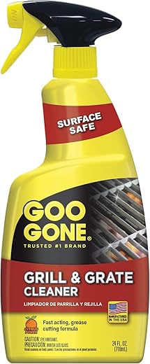 Goo Gone Grill and Grate Cleaner - 24 Ounce - Cleans Cooking Grates and Racks