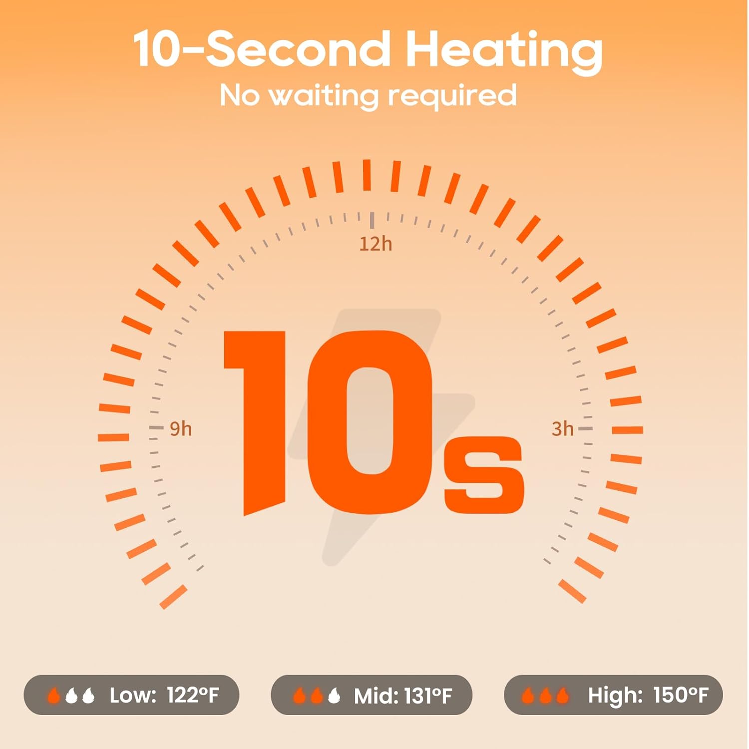 Heated Jacket for Men with 16000mAh Battery Pack, Windproof Soft Shell Electric Heating Coat with Detachable Hood - Image 4