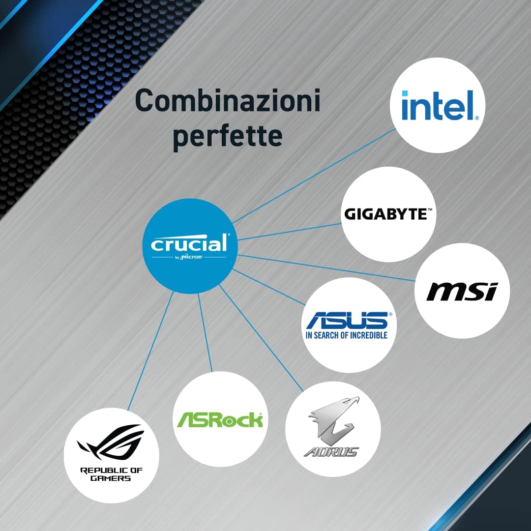 Crucial Pro RAM DDR5 48GB Kit (2x24GB) 6000MHz, Intel XMP 3.0, Memoria PC RAM - CP2K24G60C48U5 6000 MHz 48GB (2x24GB) - Immagine 5