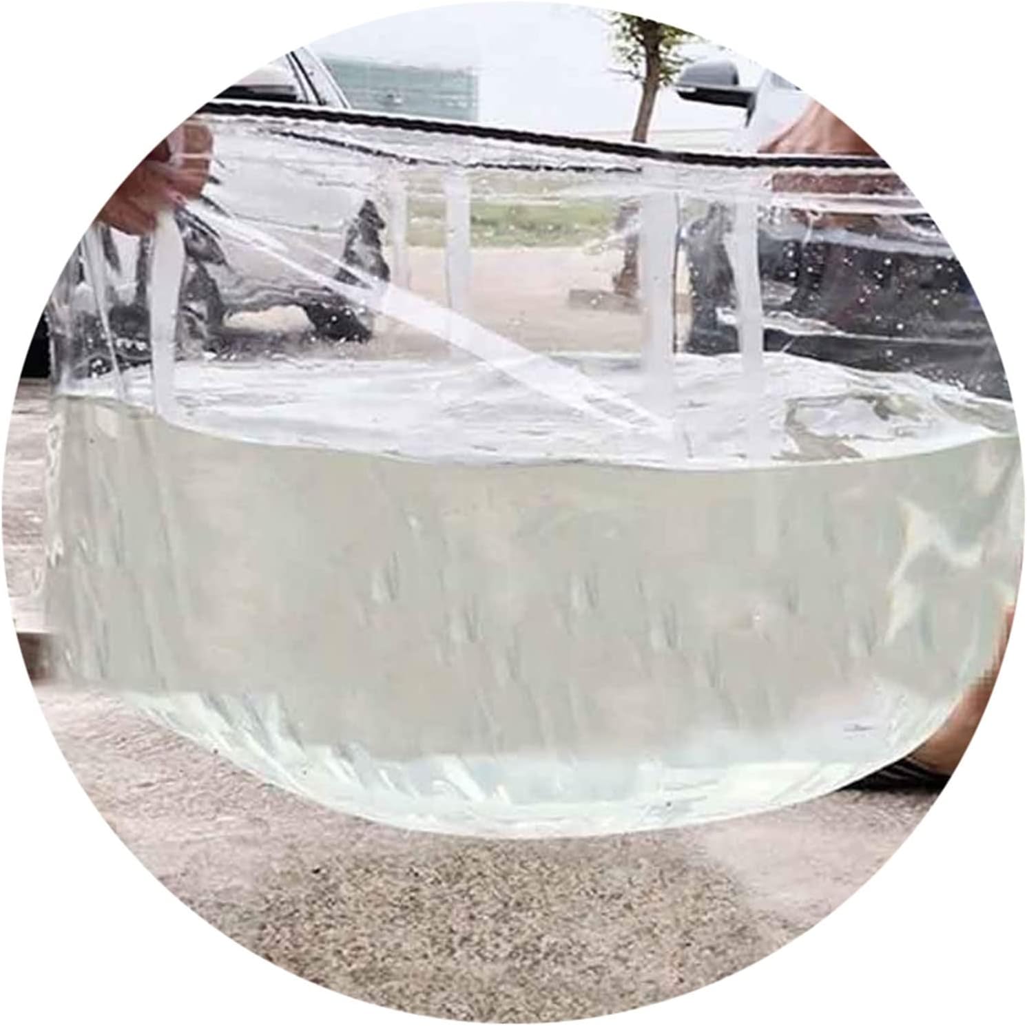 Garden Furniture Cover- Transparent PVC Table Cover Heavy Duty Waterproof Tear Resistant Patio Cover for Sofa Chair Outdoor Tarpaulin,Customizable (Color : Clear, Size : 100X60X150CM)