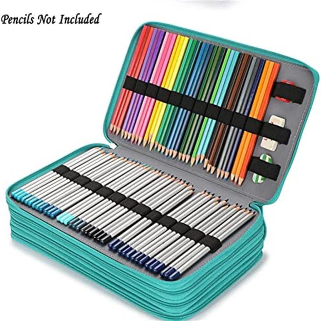 Large-Capacity PU Pen Bag 300-hole Case Storage Stationery Pencil Holder Larger