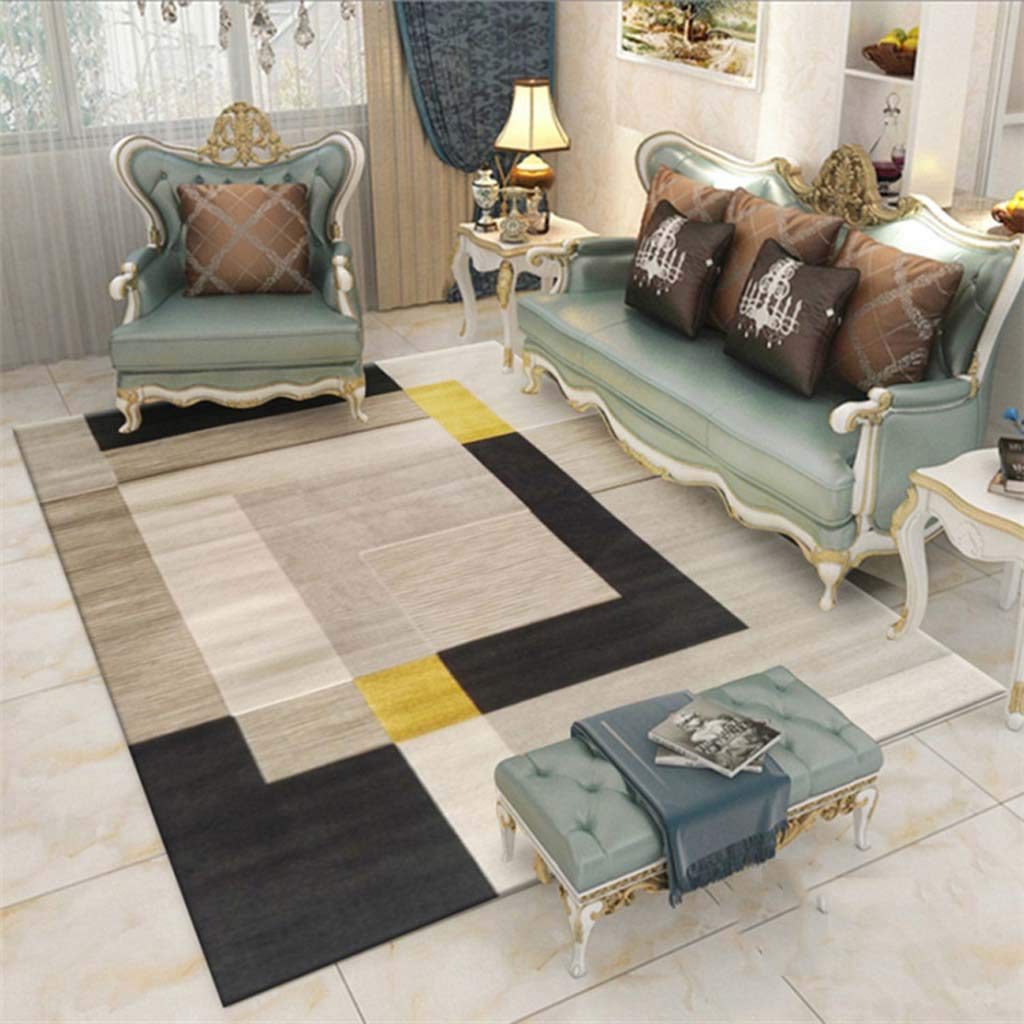 Tapis de salon moderne minimaliste en daim 150x200cm pour chambre