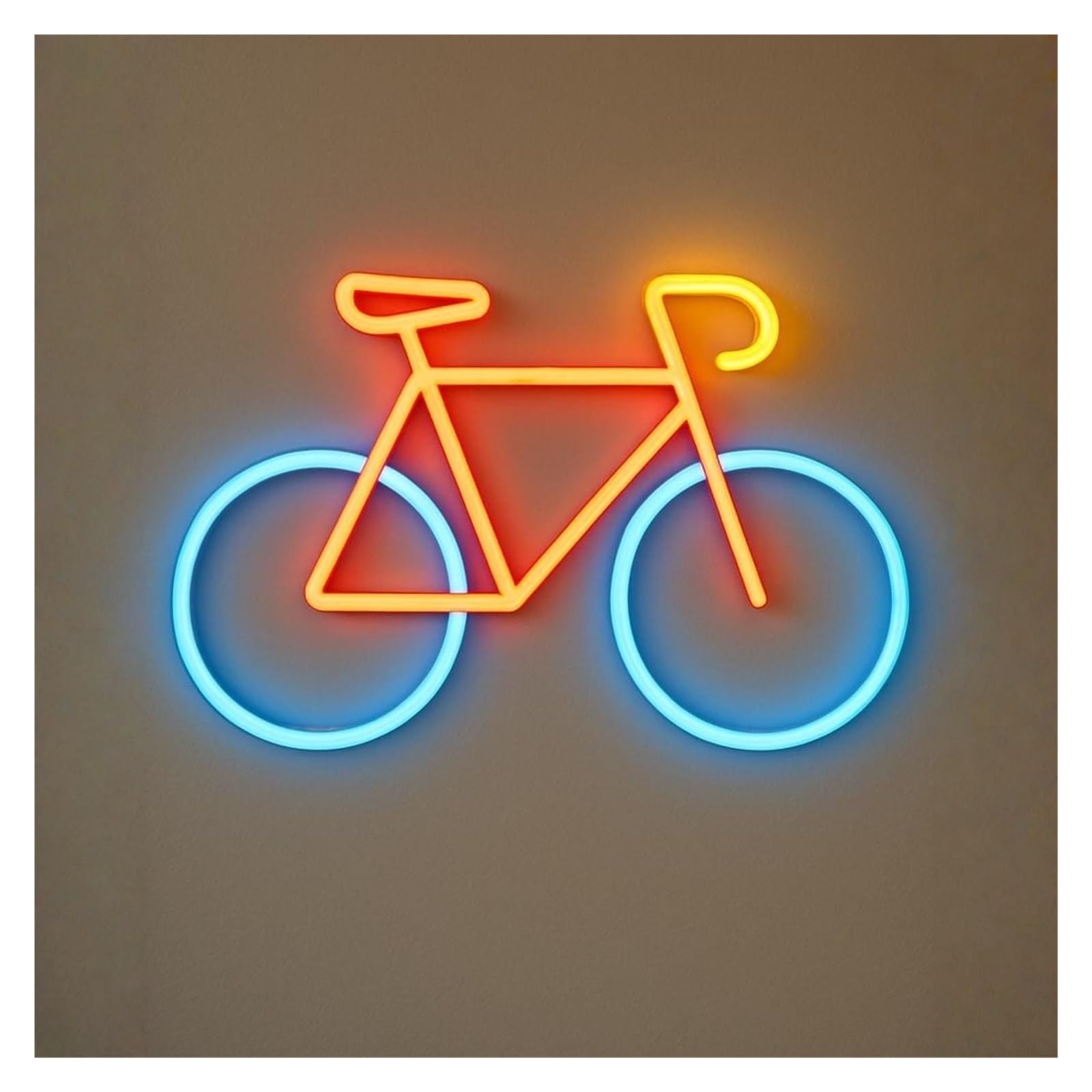 RONGCH Hanging Art Signs Bicycle Neon Sign Bike LED Light Dimmable USB Powered for Gym Shop Fitness Club Garage Sport Exercise Room Bedroom Decor 38cm