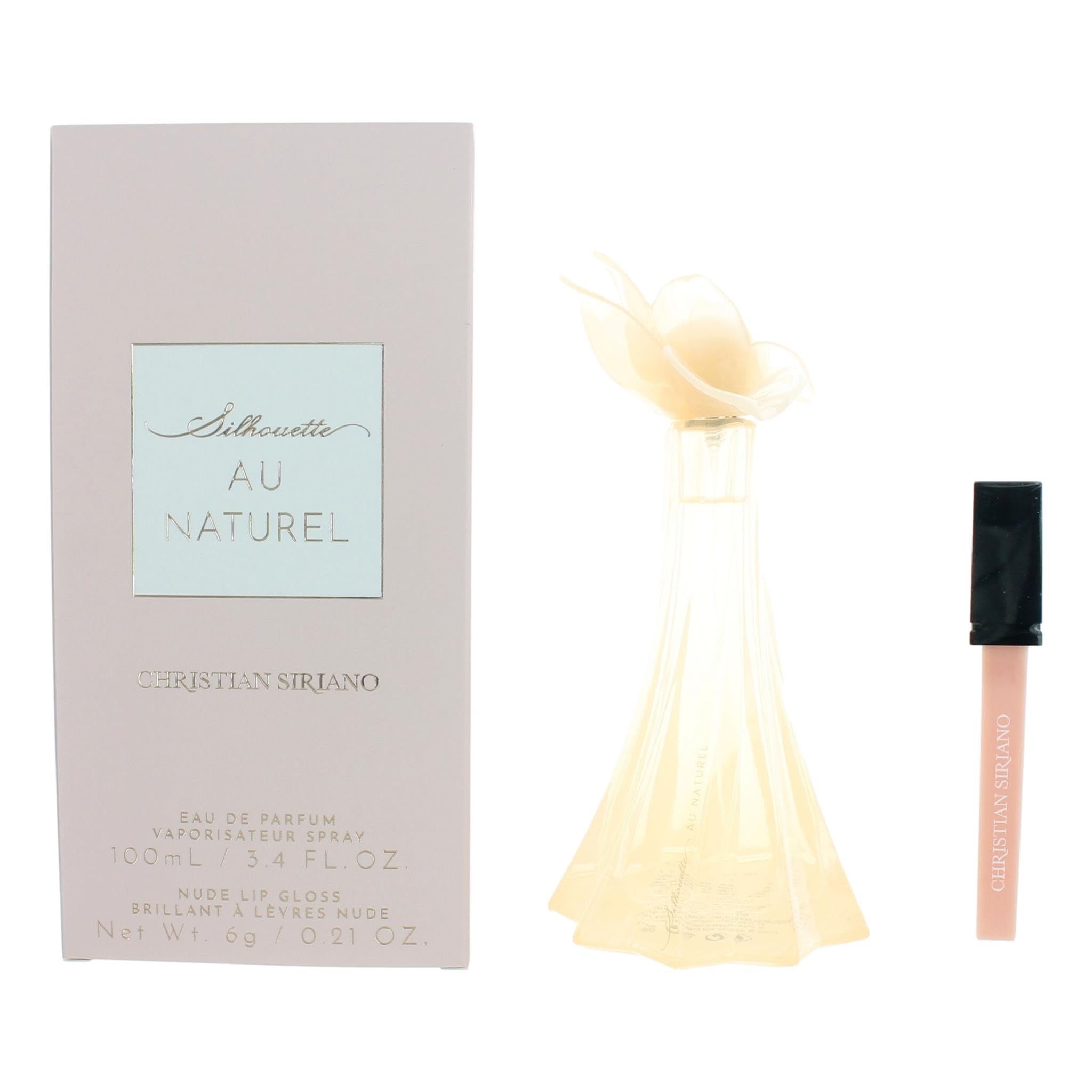 Christian Siriano Silhouette Au Naturel 3 4oz EDP Spray Women with Lip Gloss