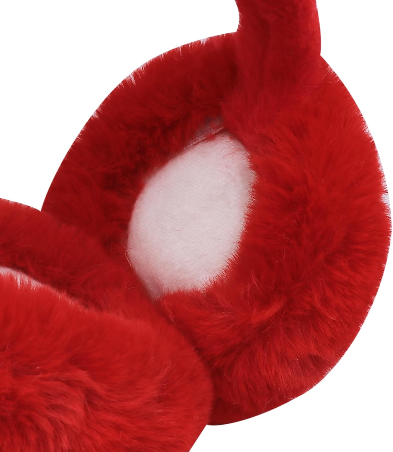 Kids Winter Earmuffs Plush Faux Fur Cute Reindeer Antlers Ear Warmer Christmas Earflap for Women Girls - Image 3