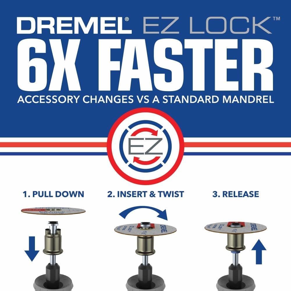 Dremel EZ Lock Mandrel - Faster Accessory Changes -5 Dremel EZ Lock Mandrel - Faster Accessory Changes -5