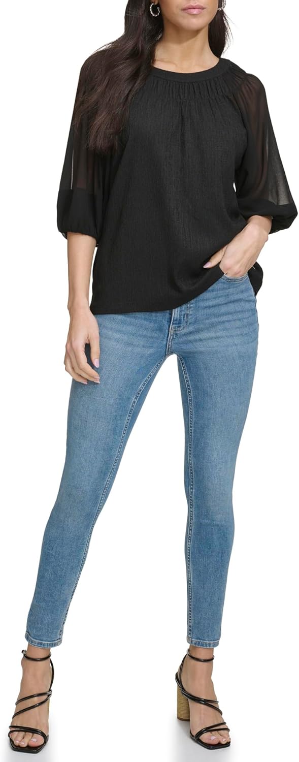 Calvin Klein Women's Short Sleeve Knit Top