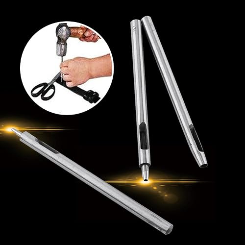 Miniatura 2 de Juego de herramientas de perforaciones de 0.020-0.197 in para correas de reloj de goma de cuero, cinturones, herramienta de corte de agujero,