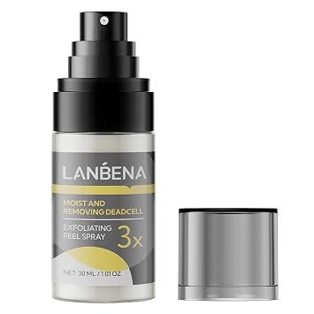 Body and Face Exfoliating Spray, LANBENA Exfoliating Spray 30ml, Exfoliates Dead Skin, Unclogs Pores, Moisturizing with 7 Plant Extracts & Exclusive Korean Patent Ingredient