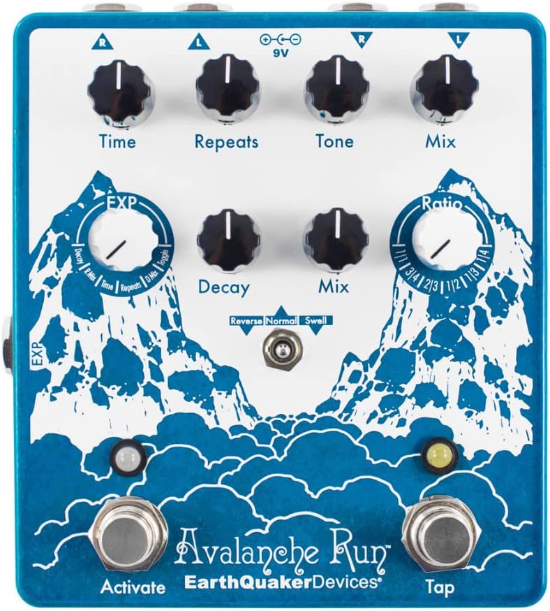 Earthquaker Devices Avalanche Run V2 Stereo Reverb & Delay with Tap Tempo