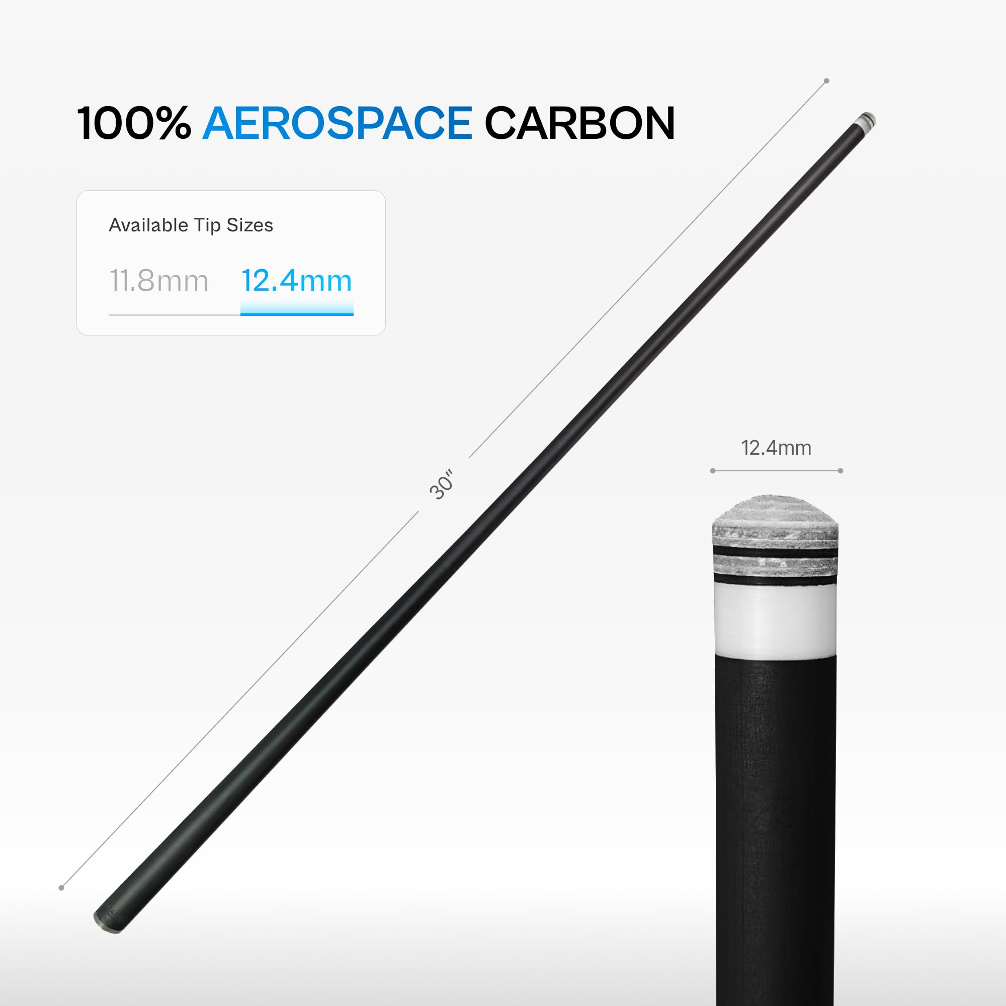 PEARSON Carbon Clear® - Joss de 2 ejes de 12,4 mm