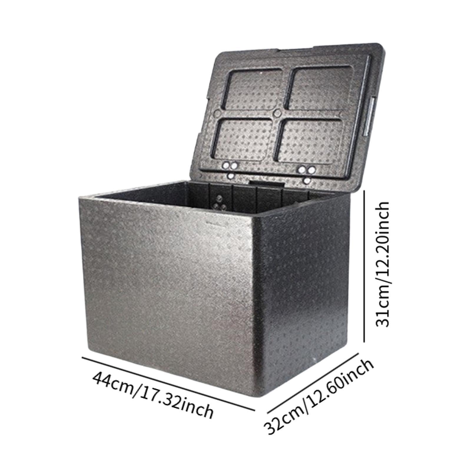 Sharplace Caja de Transporte de Alimentos con Aislamiento, Caja de Espuma con Aislamiento Y Tapa, Baúl de Espuma Reutilizable de Carga, Contenedor Térm, 30 L