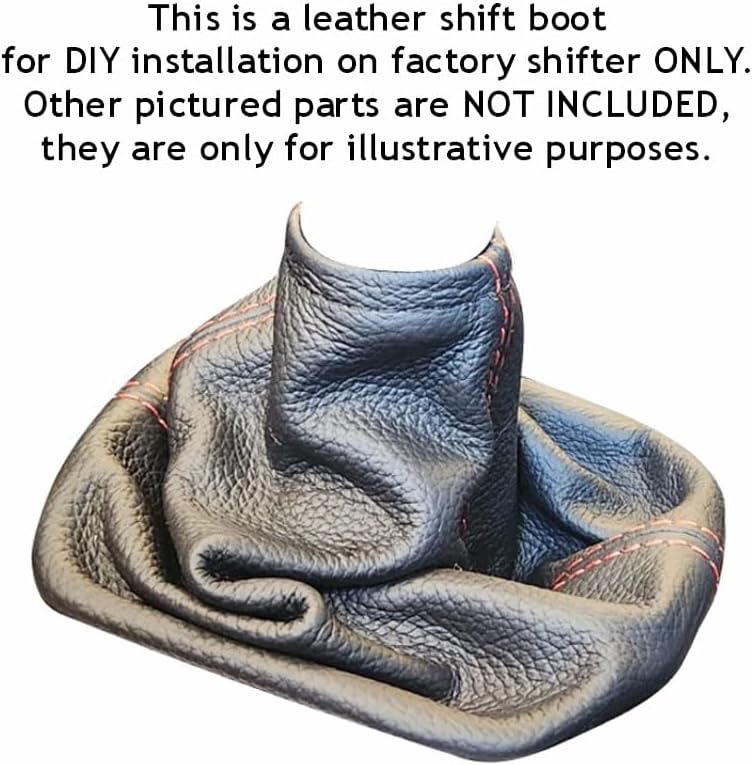 Miniatura 4 de RedlineGoods Botas de cambios compatibles con BMW Z4 2002-08. Gamuza negra (Alcantara)  hilo plateado