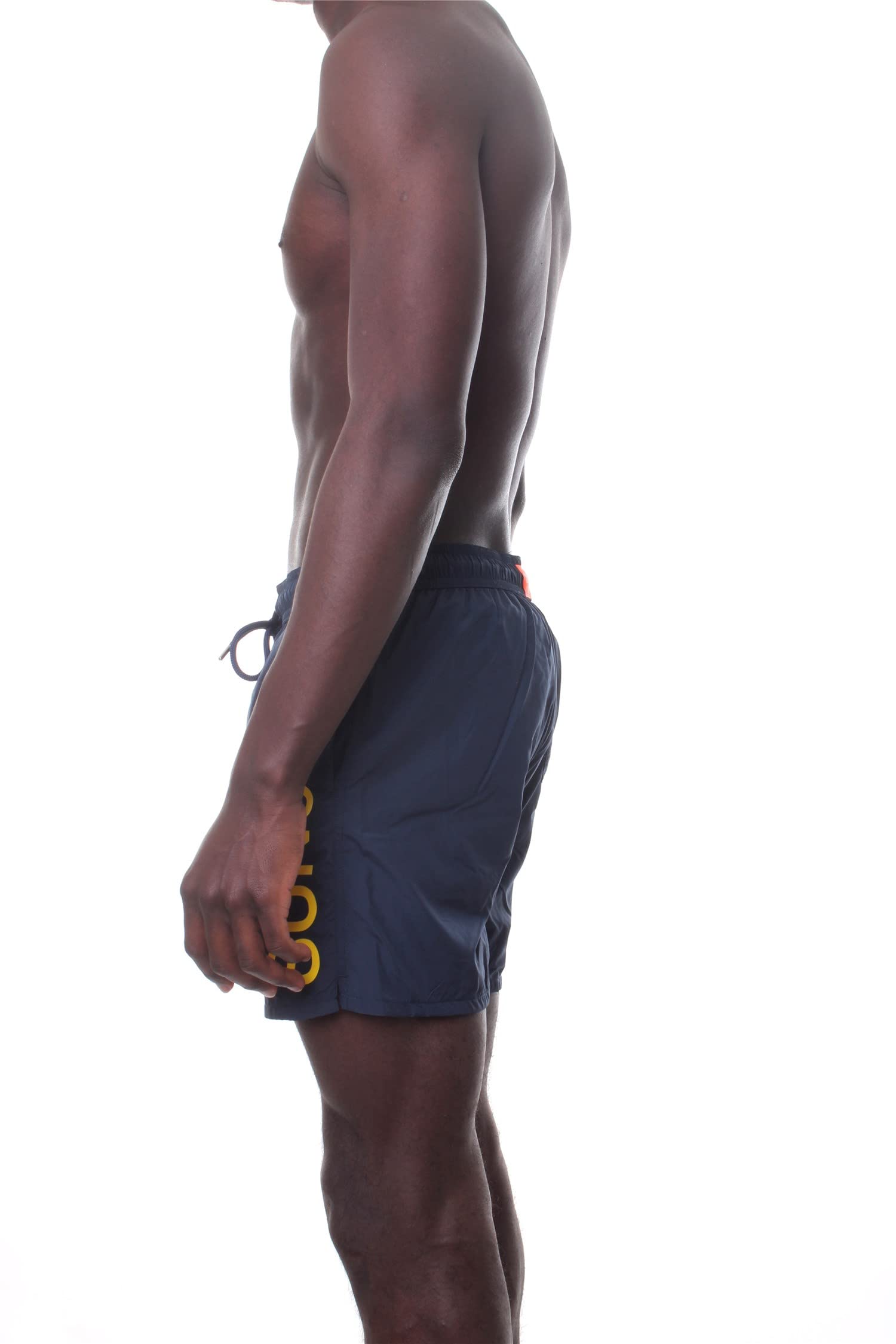 Sun68 Uomo Swim Pant With Macro Logo On Front H32103 07 Col.Navy Blue L/Blu