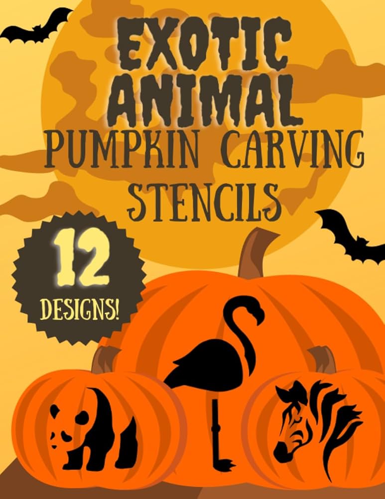amazon-com-exotic-animal-pumpkin-carving-stencils-12-jack-o-lantern-carving-templates-for-halloween-halloween-pumpkin-carving-stencils-9798860619753-press-ksg-books