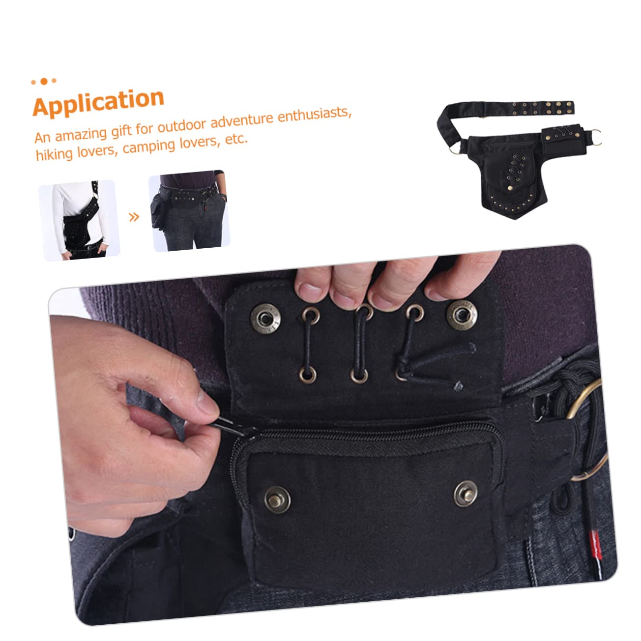 Borsa Porta Telefono Multifunzionale Da Cintura Per Escursionismo e Campeggio Adatta Per Smartphone Accessorio Da Esterno Pratico e Resistente