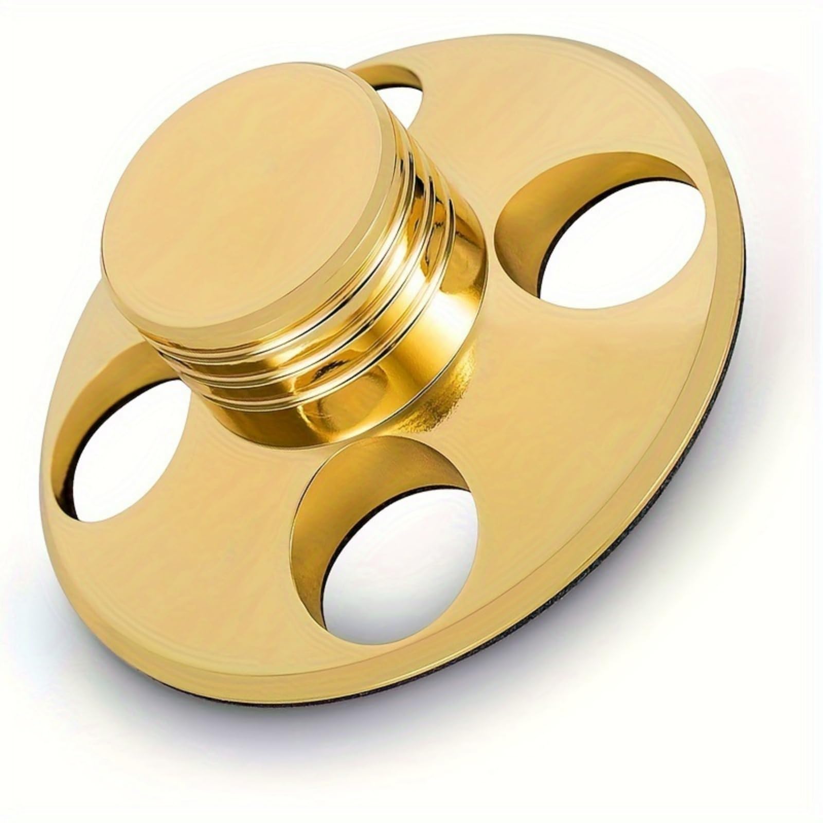 Stabilizzatore Antivibrazione Peso Disco Lucido Stabilizzatore Disco per Collezionisti di Vinili, Oro, 240g