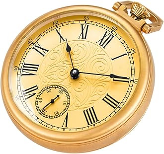 Alwesam Resistance Full Steel Pocket Watch Mechanical Hand Wind Antique Clock Honed Stainless Original with Chain & Box