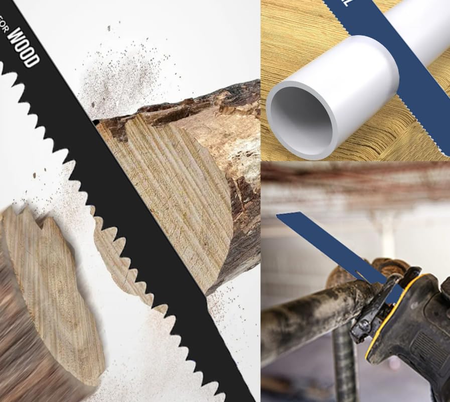 Juego de 32 hojas de sierra alternantes multifuncionales para cortar tubos de plástico y madera, herramientas de carpintería, accesorios de herramientas eléctricas