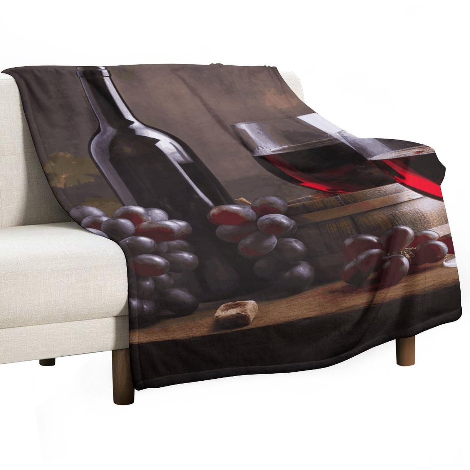 Couverture polaire flanelle bordeaux pour ne plus jamais avoir froid au lit