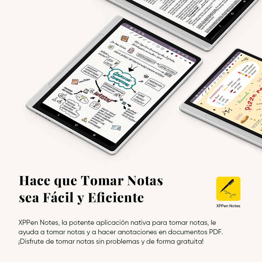 XPPen Magic Note Pad 11 Pulgadas, 3-in-1 Color Note Pad con Lápiz 16K Niveles de Presión, Tableta Gráfica con Pantalla Independiente de Sistema Android con XPPen Notes App
