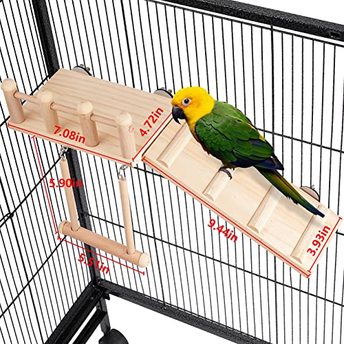 Frgkbtm FRGKBTM-A500 Bird Perches Platform Swing With Climbing Ladder thumb #6
