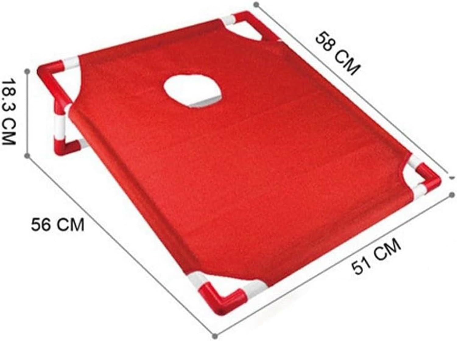 Juego de Cornhole Portátil con Tablero y 6 Sacas de Frijoles para Exterior y Fiesta, Red