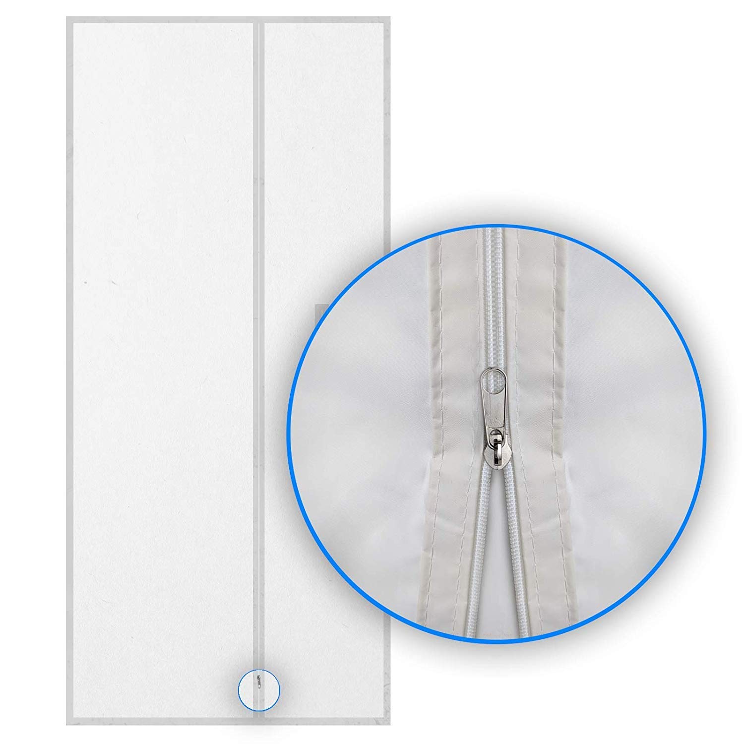 90x210CM Guarnizione Universale AirLock Guarnizione per porta finestra,per climatizzatori ed essiccatori - Con Apertura Zip per Passaggio,Hot Air Stop