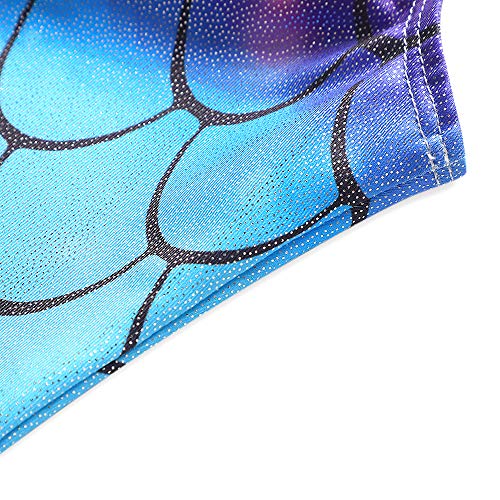 Image of HOZIY Girls Gymnastics Leotards for Kids Tumbling Outfits Biketard Sparkle Adorable Pattern
