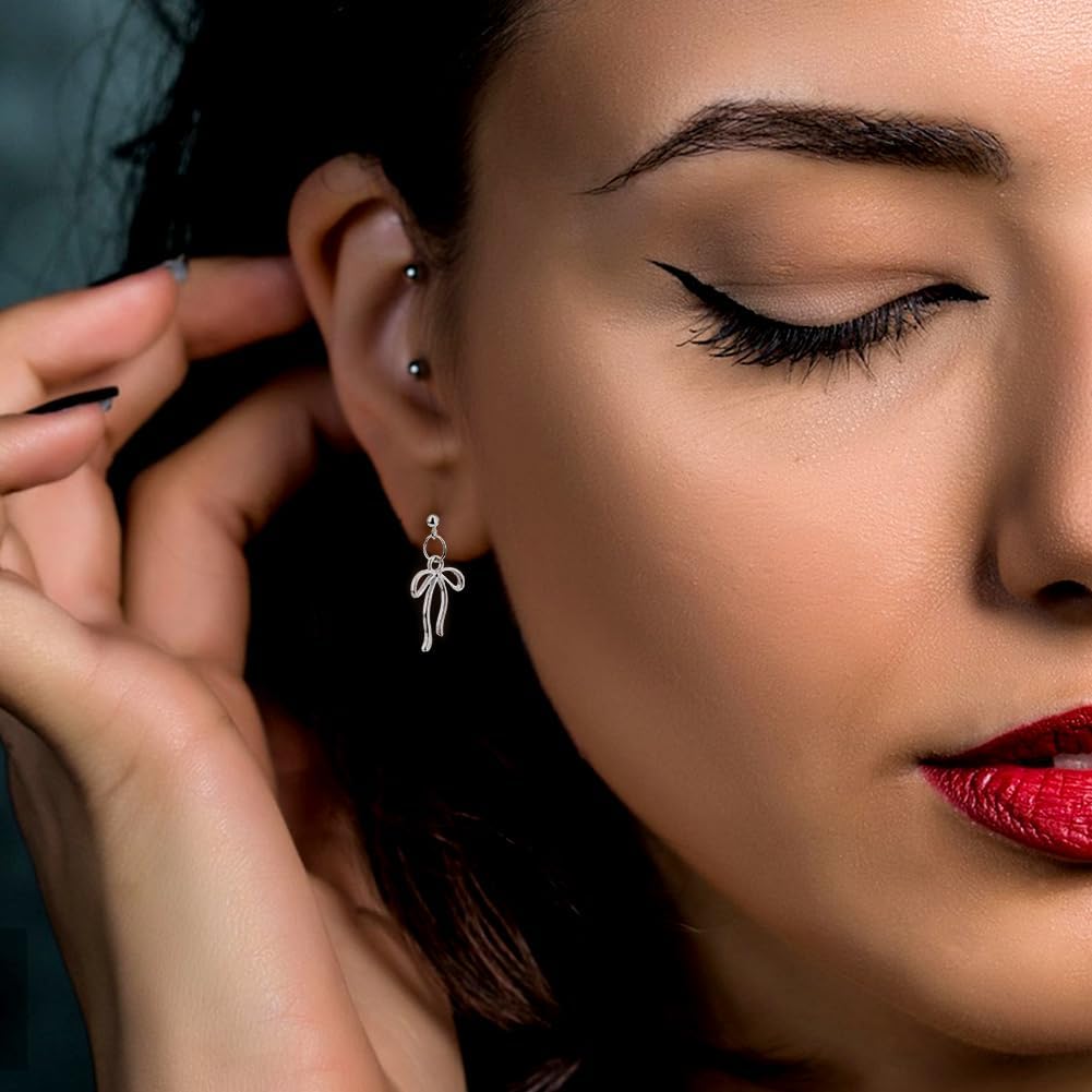 DICOSMETIC 100Pcs Bow Charms Bulk Alloy Bowknot Charms Bow Tie Charm Metal Bowknot Pendant Cute Bowtie Pendants for DIY Craft Earring Bracelet Necklace Jewelry Making - Image 6