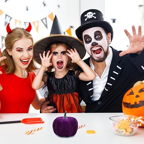 Miniatura 5 de Cabilock 5 calabazas artificiales de espuma de varios tamaños, calabazas artificiales de espuma, verduras artificiales, calabazas de cosecha para