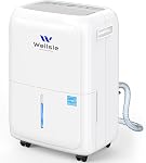4500 Sq.ft Dehumidifier for Basement and Garage, 80 Pints Home Dehumidifier with Drain Hose and Water Tank, Quiet Dehumidifiers for Bedroom, Living Room, Office.