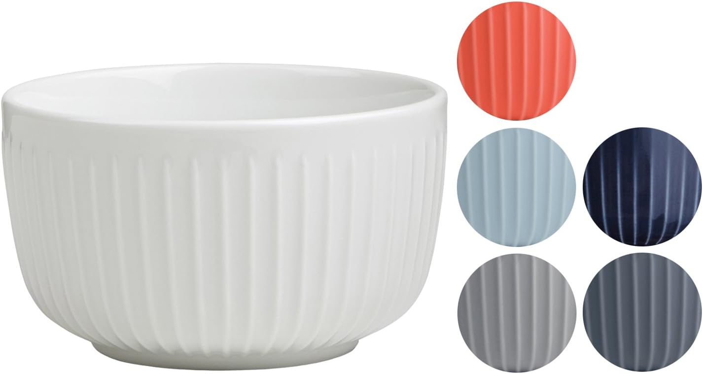Kahler Hammershoi Bowl, White, 3"H x 4.7"D, 18.6 oz, Designed by Hans-Christian Bauer, Gift Box Included