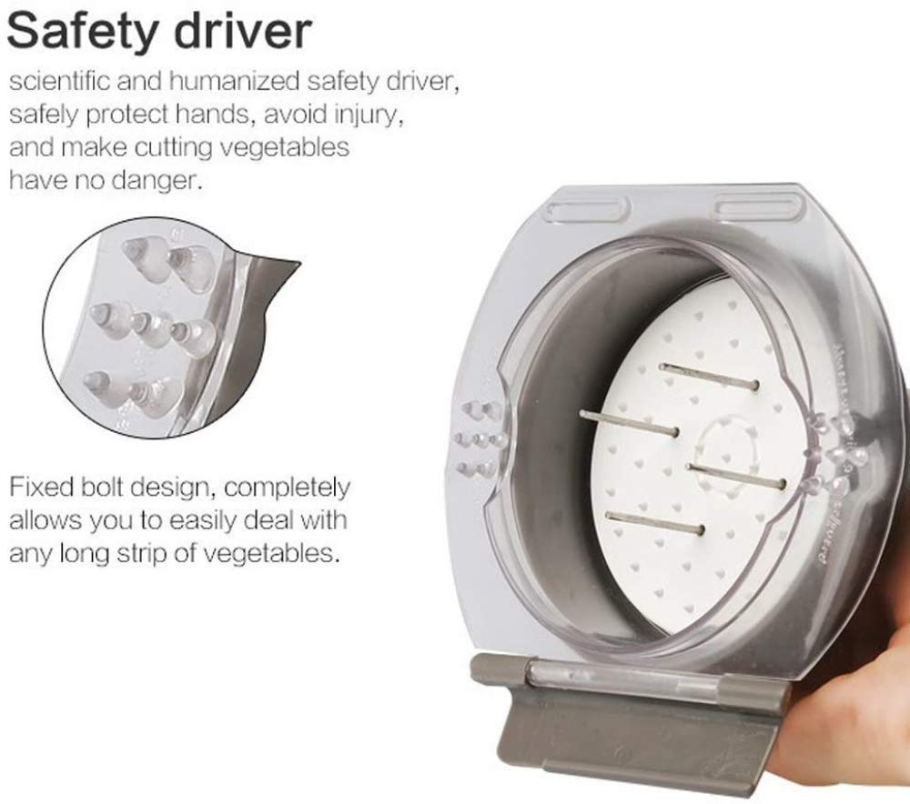 Mandoline Slicer Cuchilla Juliana Profesional De Acero Inoxidable Ajustable 18 Funciones Diferentes Para Cortar Verduras Picar Cebolla Patata Alimentos Ajustables Manualmente Electrodomésticos De Coci