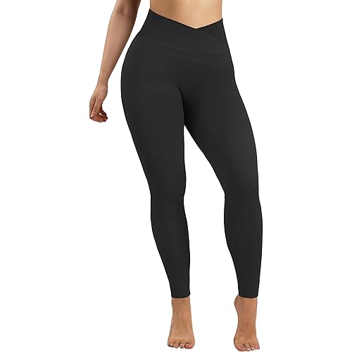 OMKAGI Women V Waist Butt Lifting Leggings with Pockets High Waisted Workout Yoga Pants