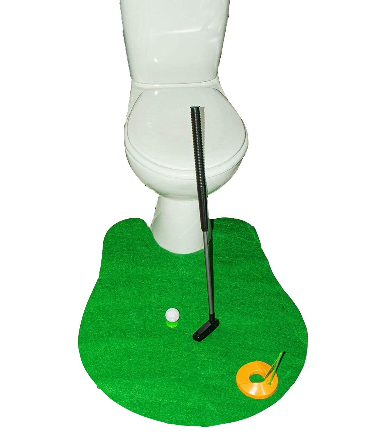 DIVCHI Toilet Golf Game Set - Practice Mini Golf in Any Restroom/Bathroom - Great Toilet Time Funny Gag Gifts for Golfer