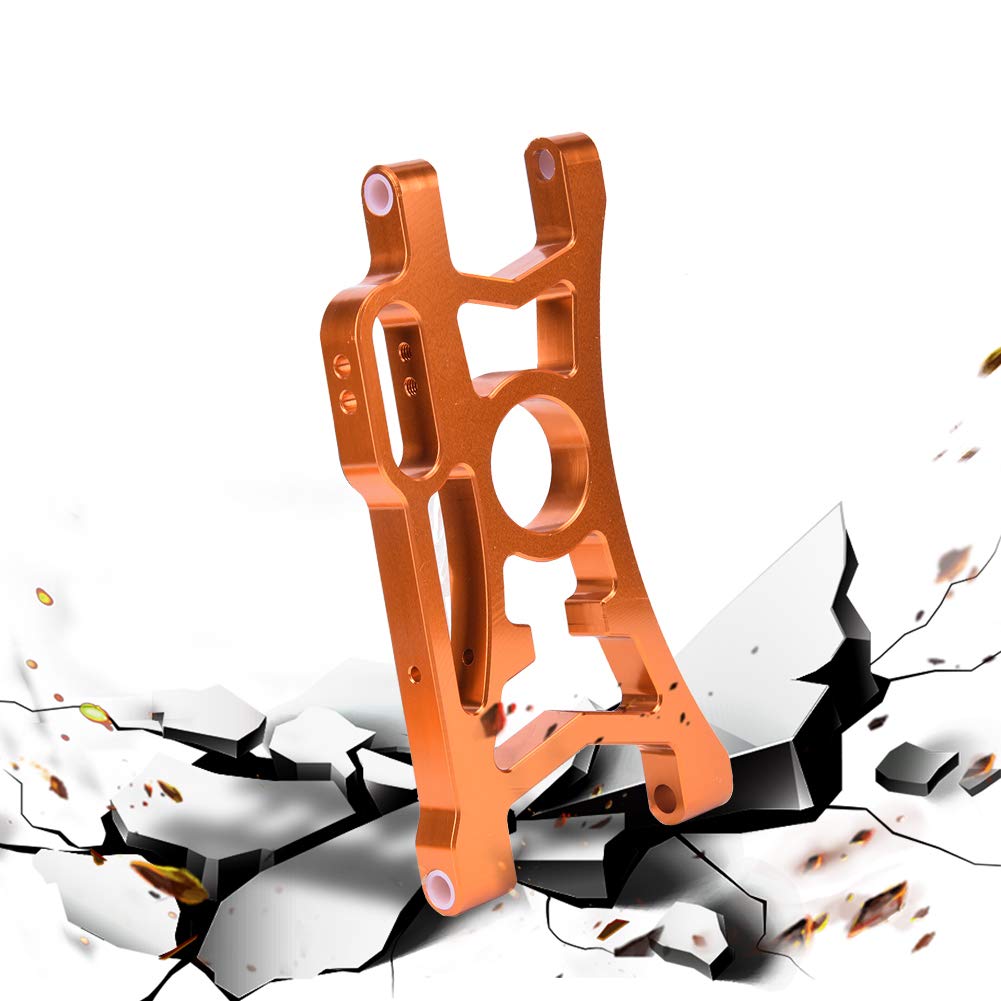 Braccio Superiore Posteriore Durevole in Lega di Alluminio per Aggiornamento Ad Alte Prestazioni del Veicolo da Corsa RC HPI Baja, Confezione da 2 (A85402-OR arancione)