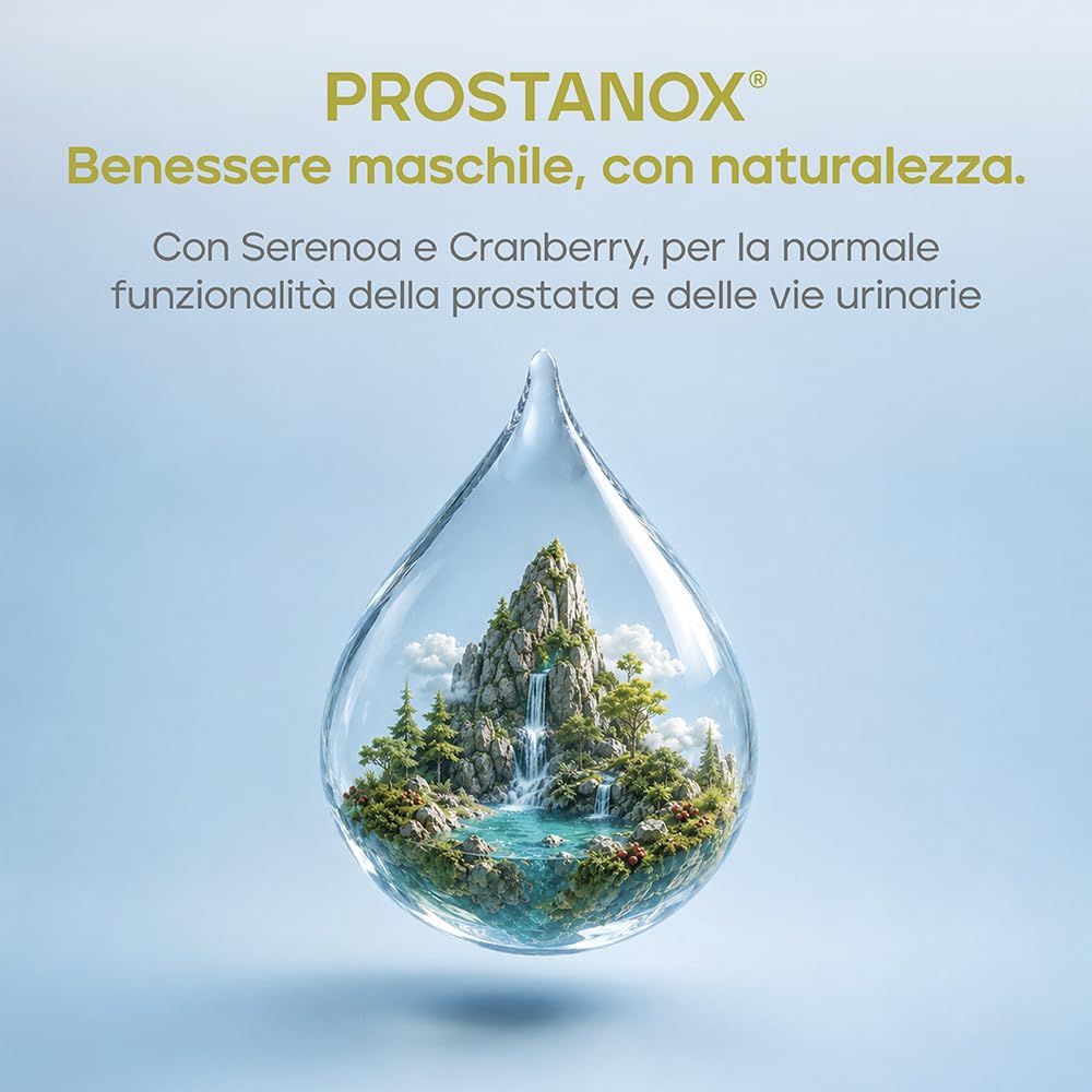 Laborest | Prostanox | 30 Compresse | Estratti Secchi di Serenoa, Magnesio Bisglicinato, Senza Glutine e Lattosio | Benessere Quotidiano Maschile | Integratori