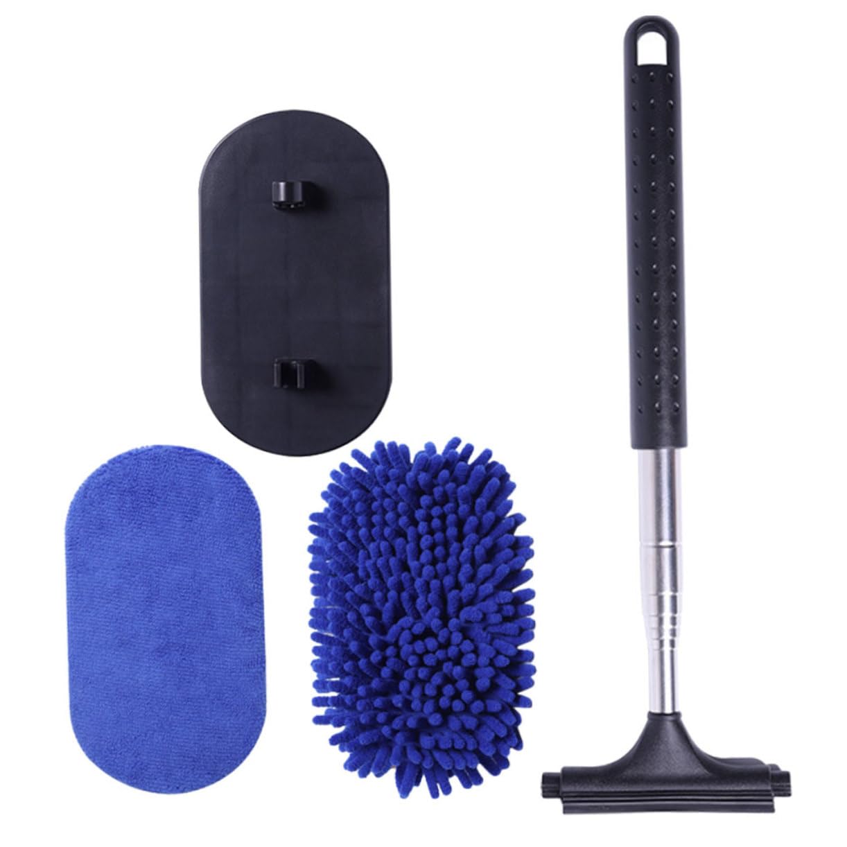 MUCKLILY Telescopic Car Cleaning Brush Kit Windshield Cleaner Rearview Mirror Wiper Car Window Squeegee