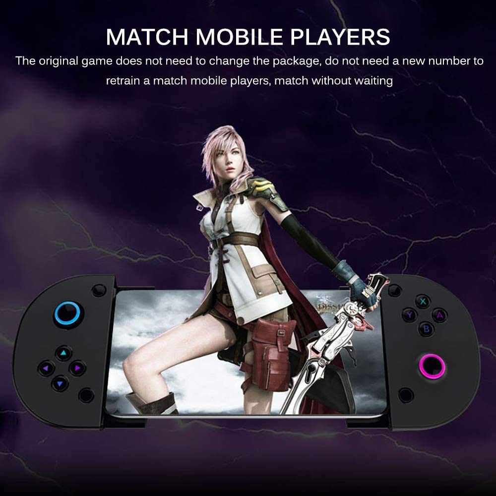 Controlador de Juegos móviles, Gamepad Joystick con conexión Tipo C Controlador retráctil Estable una función