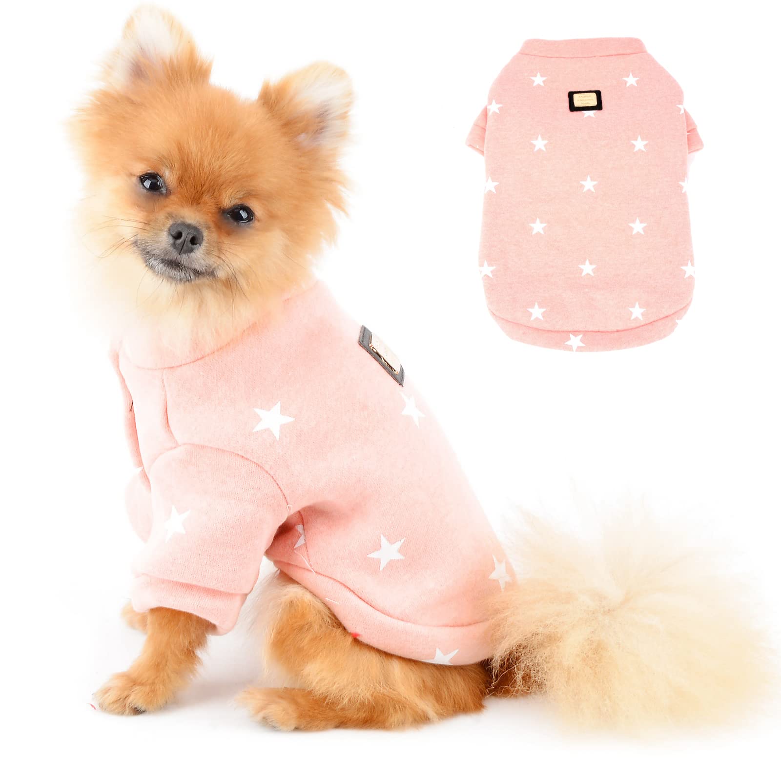 PAIDEFUL Perro Abrigo de Invierno para Perros Pequeños Medianos Extra Grandes Gatos Chaqueta Cálida a Prueba de Viento Chaleco Acolchado Ropa para Mascotas Traje de Nieve Caminar en Clima Frío Rosa S