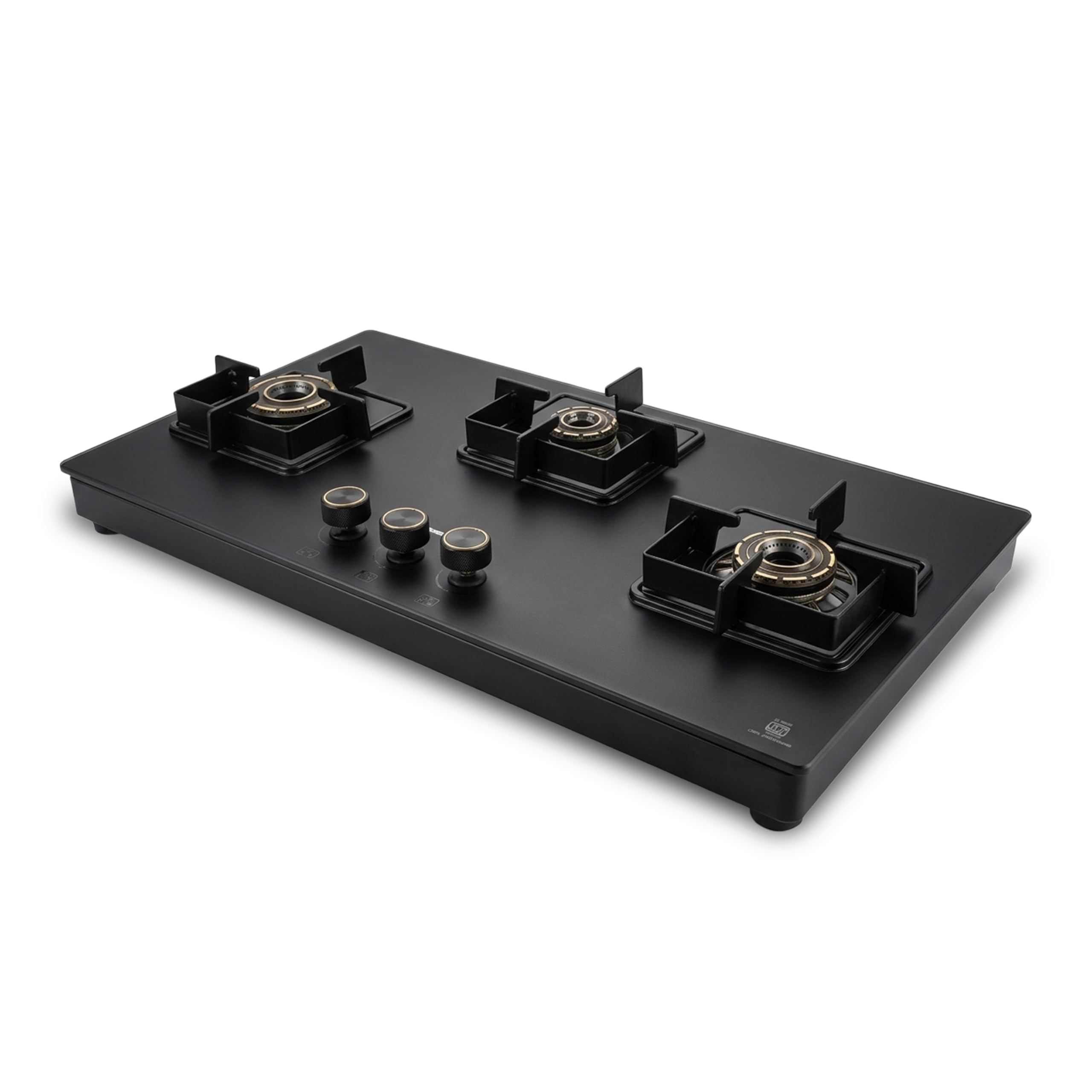Goodflame OBSIDIAN 3B Matte Glass Automatic Gas Stove| Dual Tone Brass Burners | 8 mm Toughened Glass | 2 Years Warranty | Premium Metal Knobs | Auto Ignition LPG Ready and PNG Compatible gas stove-image-21