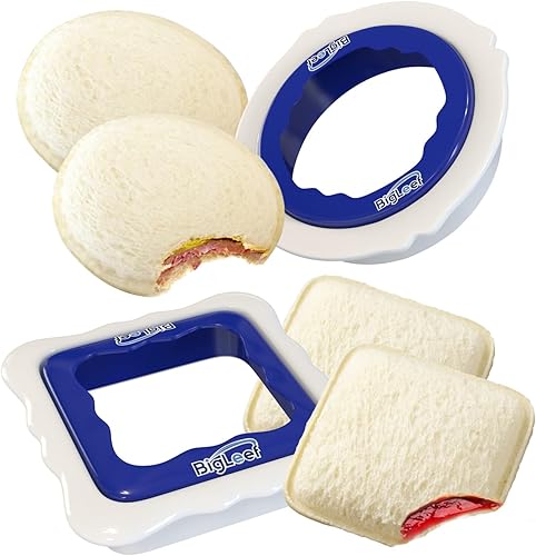 Cortadores de sándwiches sin incrustaciones para el almuerzo de los niños, cortador de sándwiches y sellador para hacer PBJ sin corteza, sandwichera