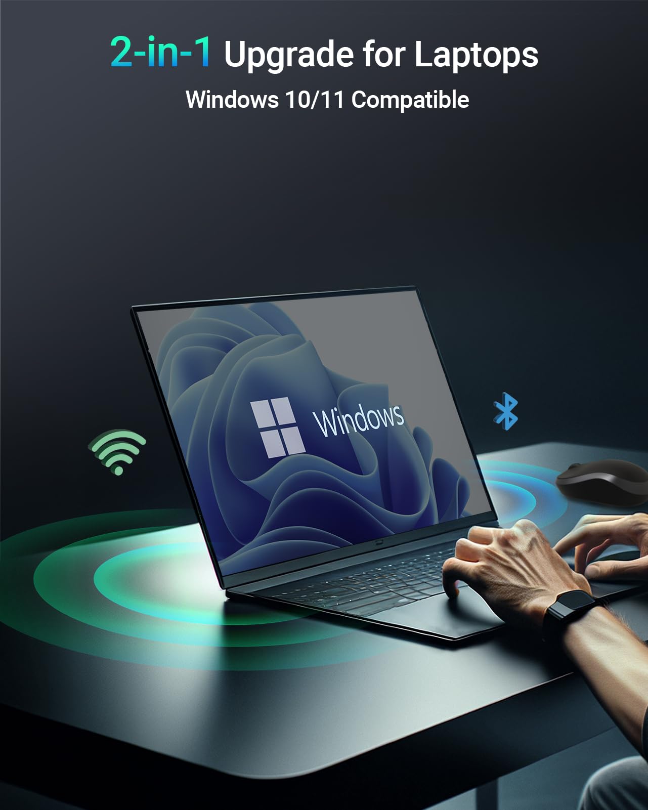 BrosTrend WiFi 6 Scheda di Rete WiFi, Wireless M.2 Bluetooth 5.2 Scheda WiFi 1800Mbps Dual-Band 5GHz 1201Mbps 2.4GHz 574Mbps Ricevitore WiFi Modulo per Windows 10/11 (64bit) M.2/NGFF, Garanzia a Vita