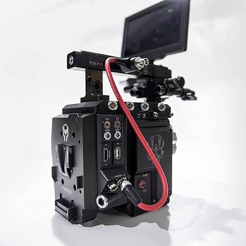 Miniatura 4 de DRRI Cable protector 3G 6G SDI aisladores galvánicos BNC macho a ángulo recto BNC hembra para ARRI Mini, rojo Komodo