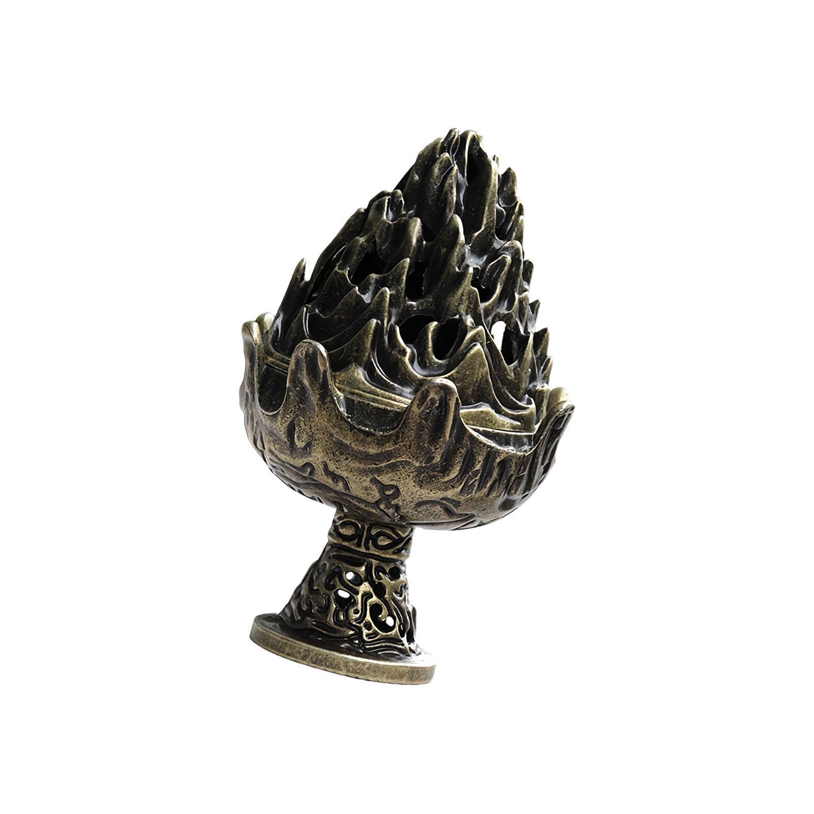 Incenses Burners Holder with Removable Ashes Catchers, Metal Censers Cone Coils Holders Home Decorations Cone