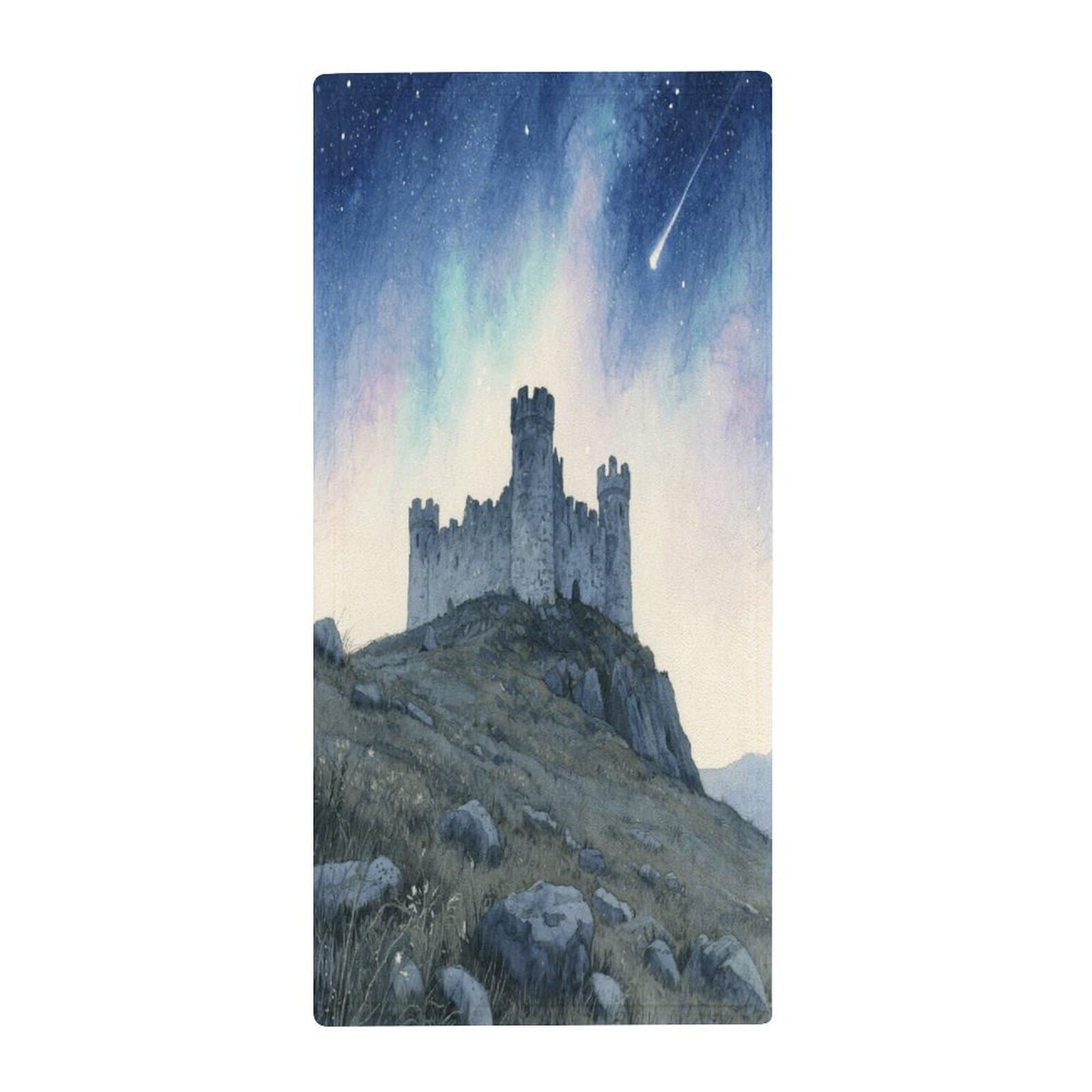 Fekiloot Style Hilltop Castle Towels For Bathroom, Bath Towels 13.8 X 28.7 Inch, Hand Towel Multipurpose Use As Bath Fitness, Bathroom, Shower, Sports, Yoga Towel