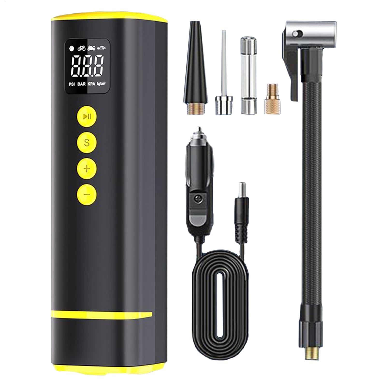 Gonfiatore elettrico per pneumatici, 150 psi, pompa ad aria portatile per auto, moto, camion e palloni sportivi, gonfiaggio rapido e conveniente