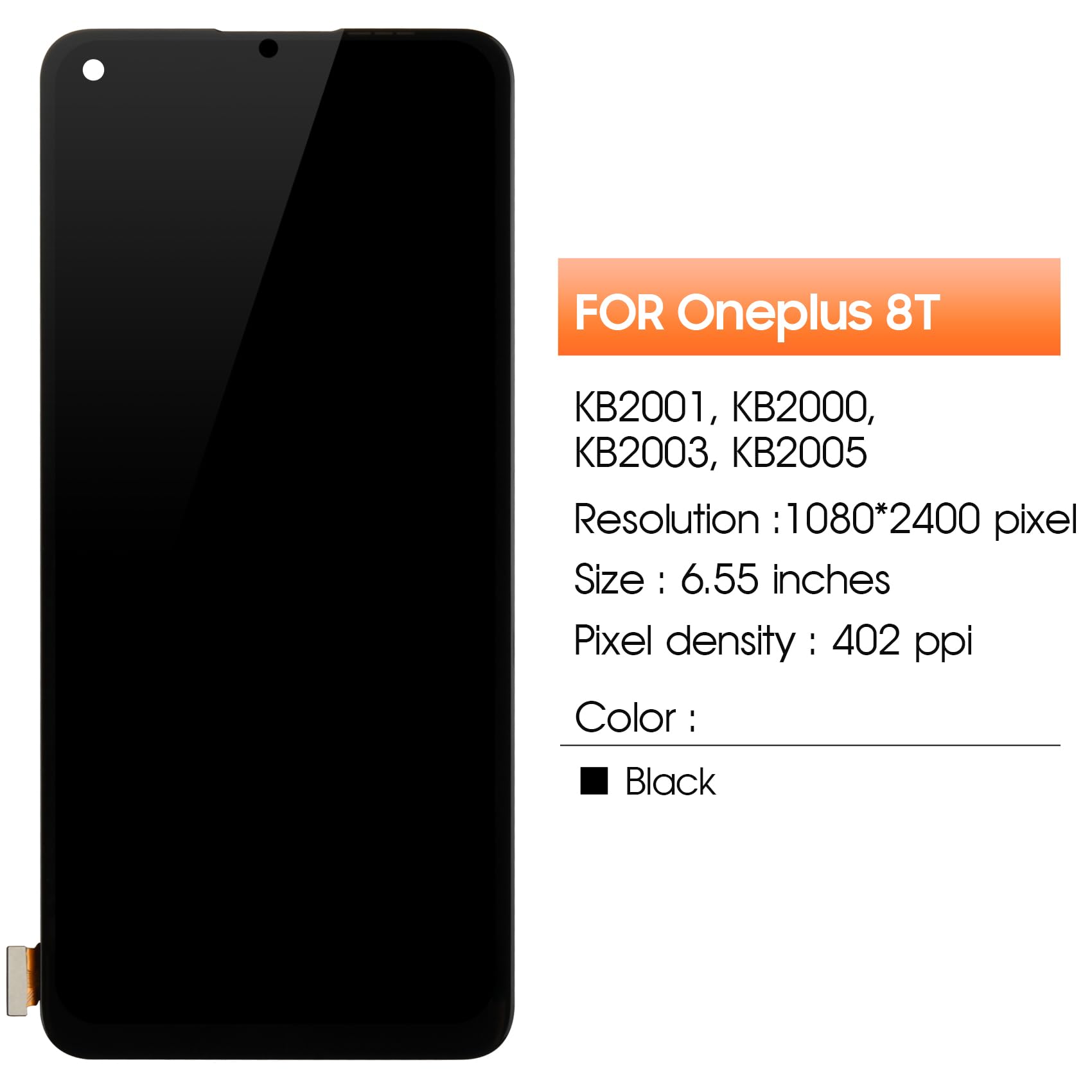 Amazon.com: TFT for Oneplus 8T 8T+ 5G Screen Replacement for