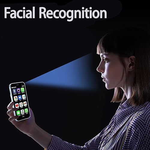 Vista 4 de Mini teléfono inteligente 3G desbloqueado, 3.0 pulgadas HD Android Dual Sim Quad Core Face ID Mini Premium Niño Pequeño Teléfono celular de bolsillo